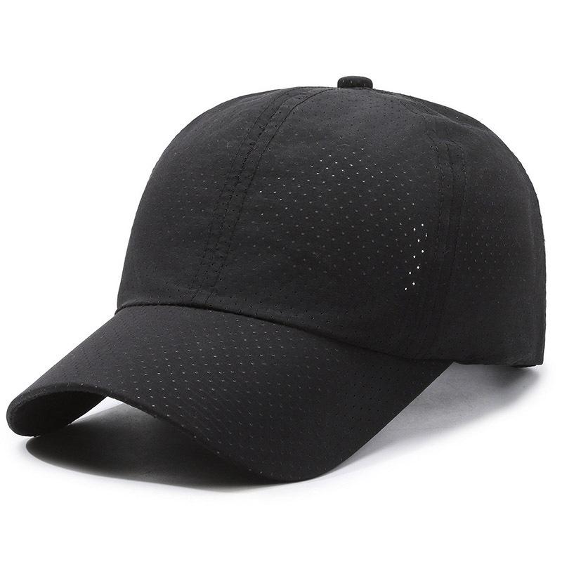 Unisex Sun Protection Quick-Dry Perforated Baseball Cap for Large Heads - Versatile Outdoor Sports Hat