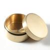 Waterproof Round Brass Box Metal Jewelry Sealed Container Dustproof Storage Box