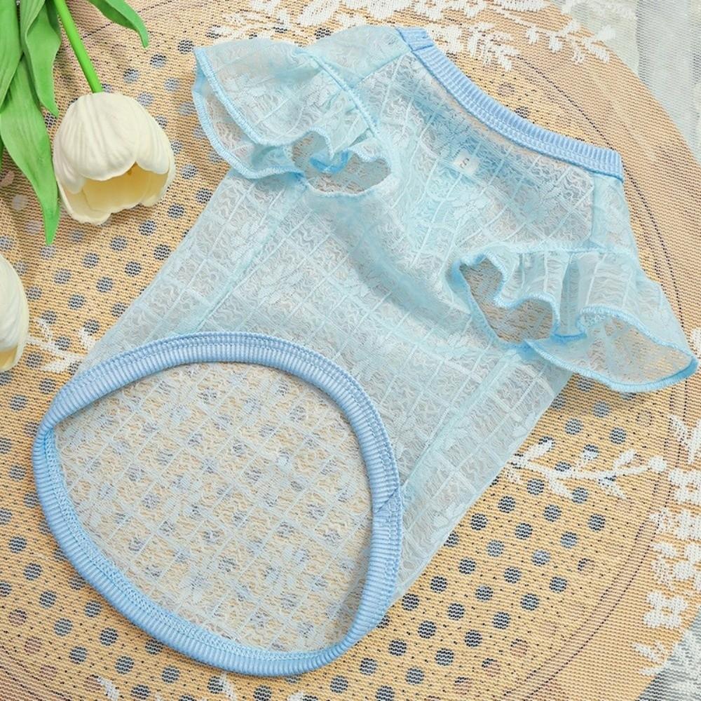 Breathable Dog Cooling Vest Thin Mesh Dog Summer Clothes Sweet Pet T-shirt  Spring Season