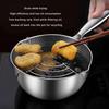 Fritteuse Top Kochgeschirr Japanische Tempura Fritteuse Pfanne Edelstahl Kasserolle für Pommes Soße Hähnchen Trockenfisch Warme Milch