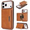 2 in 1 Magnetic Leather Case for IPhone 17 16 15 14 13 12 Pro Max Plus Air 16E 17E Wrieless Charging For Magsafe Phone Cover