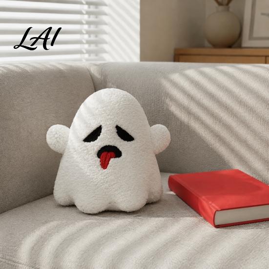 Cartoon Plushie Halloween Pumpkin Plush Toy Spooky Ghost Bat Demon Stuffed Doll Decorative Toy Holiday Party Decoration for Home Sofa Bed Dolls