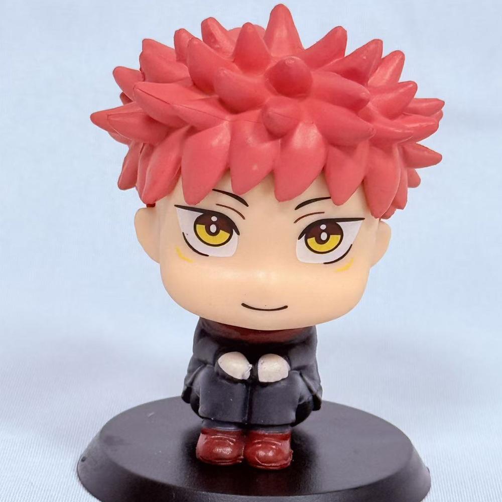 1-5pcsOriginal Jujutsu Kaisen Anime Figure Look Up Kkotsu Yuta Geto Suguru Anime Figure Q Version Cute Model Toys