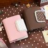 Cute Lace Polka Dot M5 Loose-Leaf Binder – Refillable Planner Journal, Kawaii Ins Style Notebook for School & Daily Notes