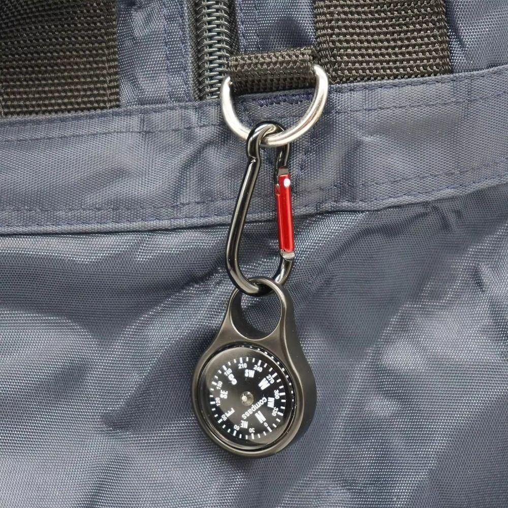 Lightweight Quick Hanging Compass Clip-on Design Portable Keychain Compass  Driving