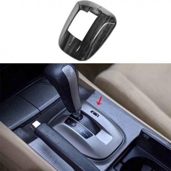 2008-2012 Trim Center Console Gear Shift Panel Black Wood Grain For Honda Accord