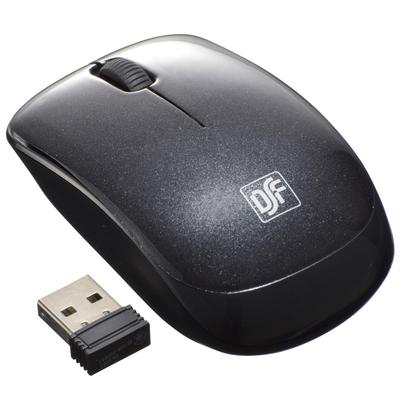 OHM Silent Wireless Blue Mouse, LED, Small, Black, PC-SMWBS31 K, 01-3598