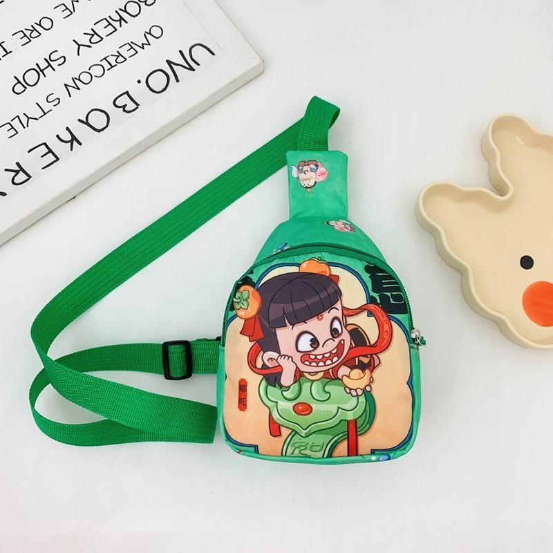 Ao Zha Ne Bing Print Children Single Shoulder Crossbody Chest Bag Fashion Gift