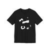 Spring Summer Long Strip Kitten Cat Cartoon Print Short Sleeve T-Shirt Women's Clothing Clothes