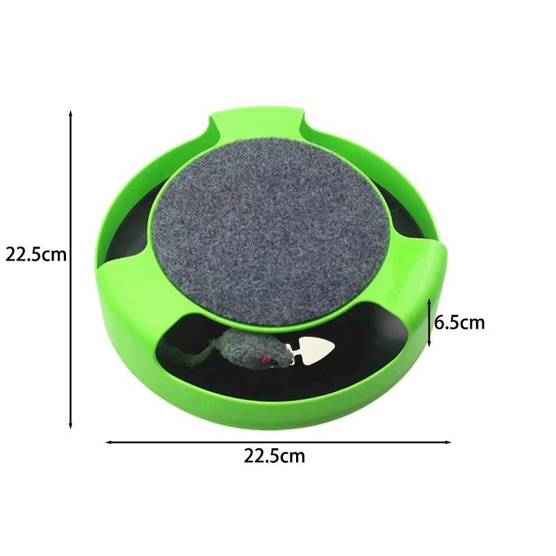Cat Toy Turntable Roller Mouse Fully Automatic Cat Teasing Interactive Toy Running Along The Track Spinning Wheel Toy Intelligen