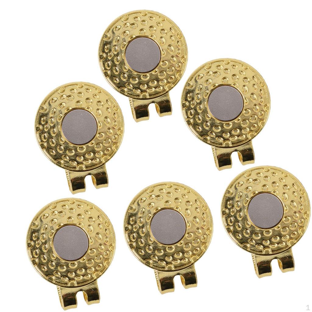 6 Golf Hat Clips for Marking , Suitable Gloves and Visors