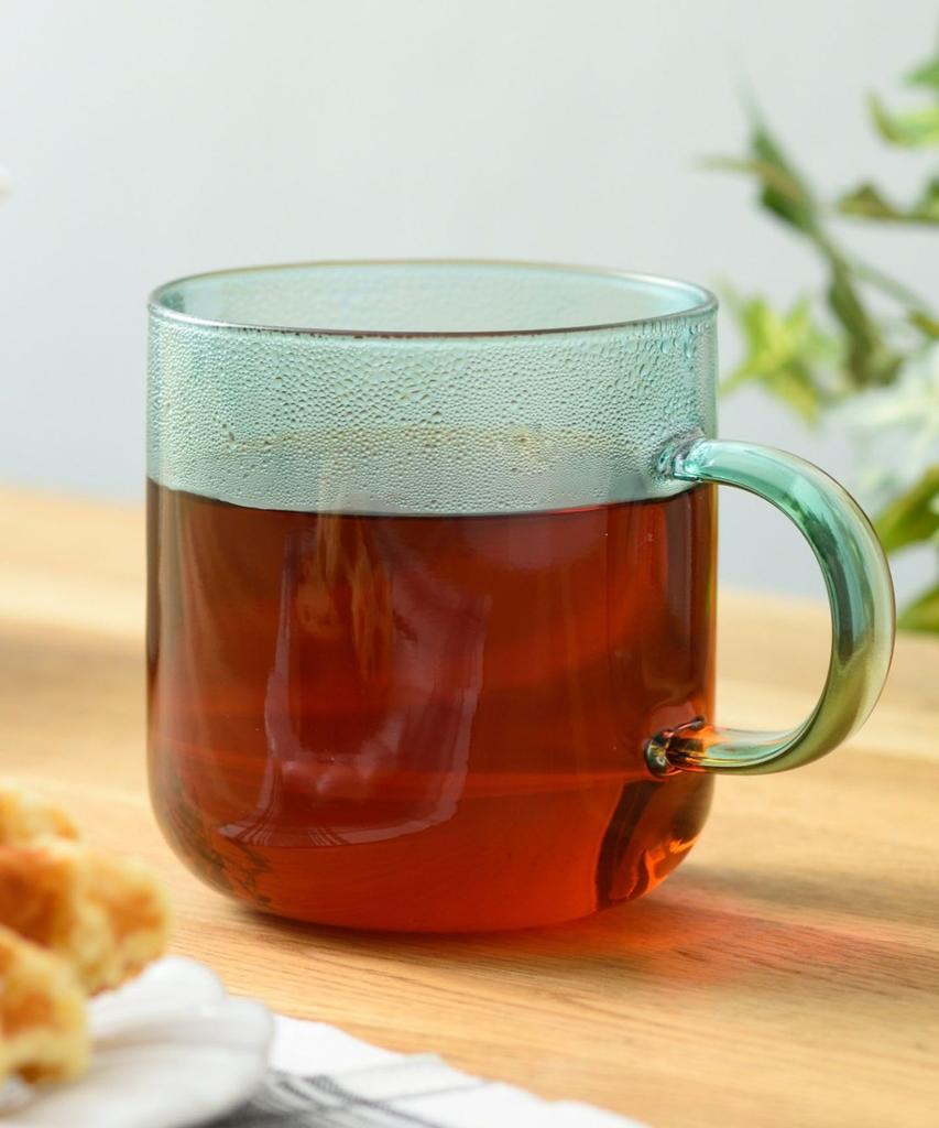 BRUNO Heat-Resistant Glass Skypattern Mugs, Pair, Cute, Brown and Purple, RBHK017-BRPU