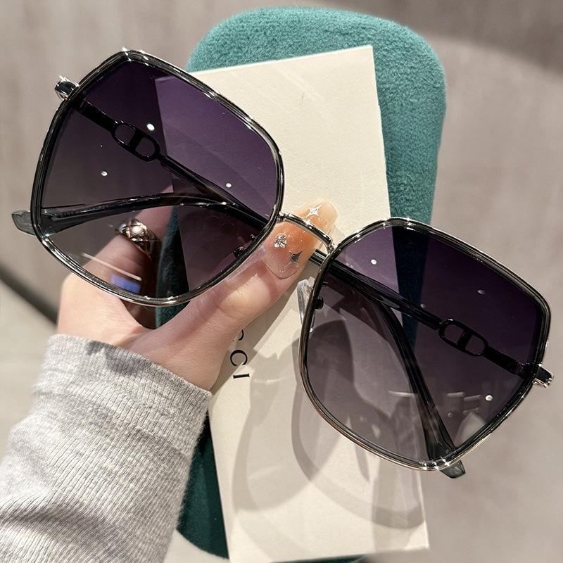 CLLOIO Polygonal Large Frame Prescription Reading Sunglasses Summer Travel Beach Driving Myopia Glasses Women Luxury Eyeglasses