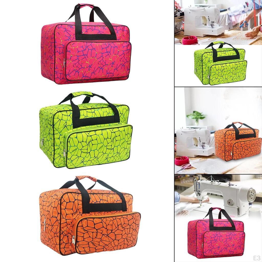 Compact Sewing Machine Travel Bag with Multiple Pockets