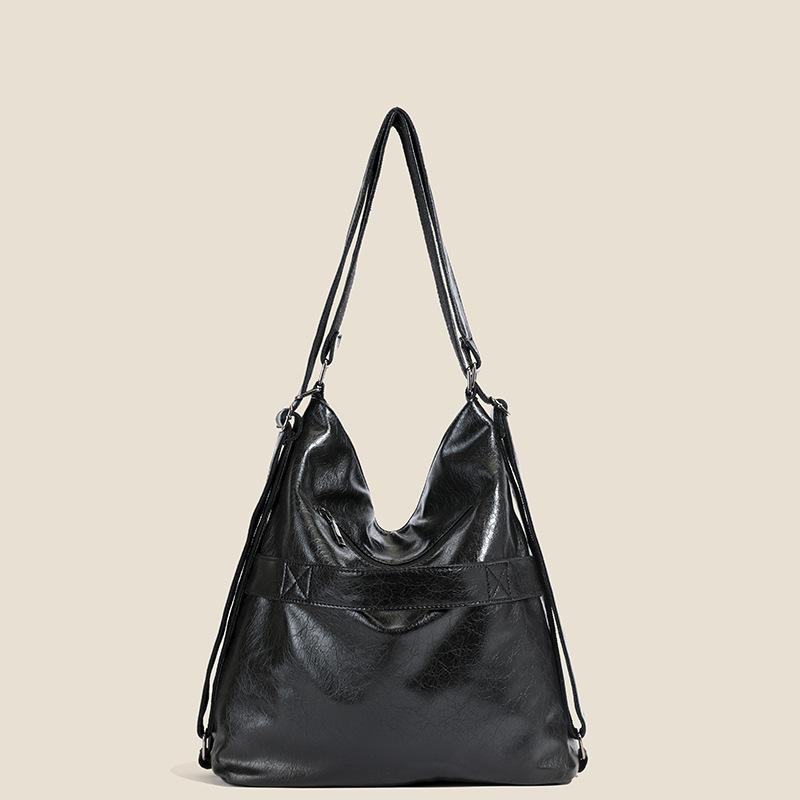 Einseitige Umhängetasche mit großem Fassungsvermögen, Freizeit-Reiserucksack, PU-Rucksack, Tragetasche