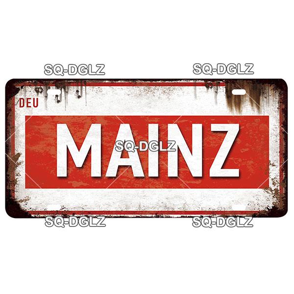 [SQ-DGLZ]Germany City License Plate Metal Sign Vintage Plaque Tin Sign Wall Decor Bar Decor BERLIN Team Flag Poster