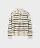 Aleukaig Stripe Collar Knit_Cream