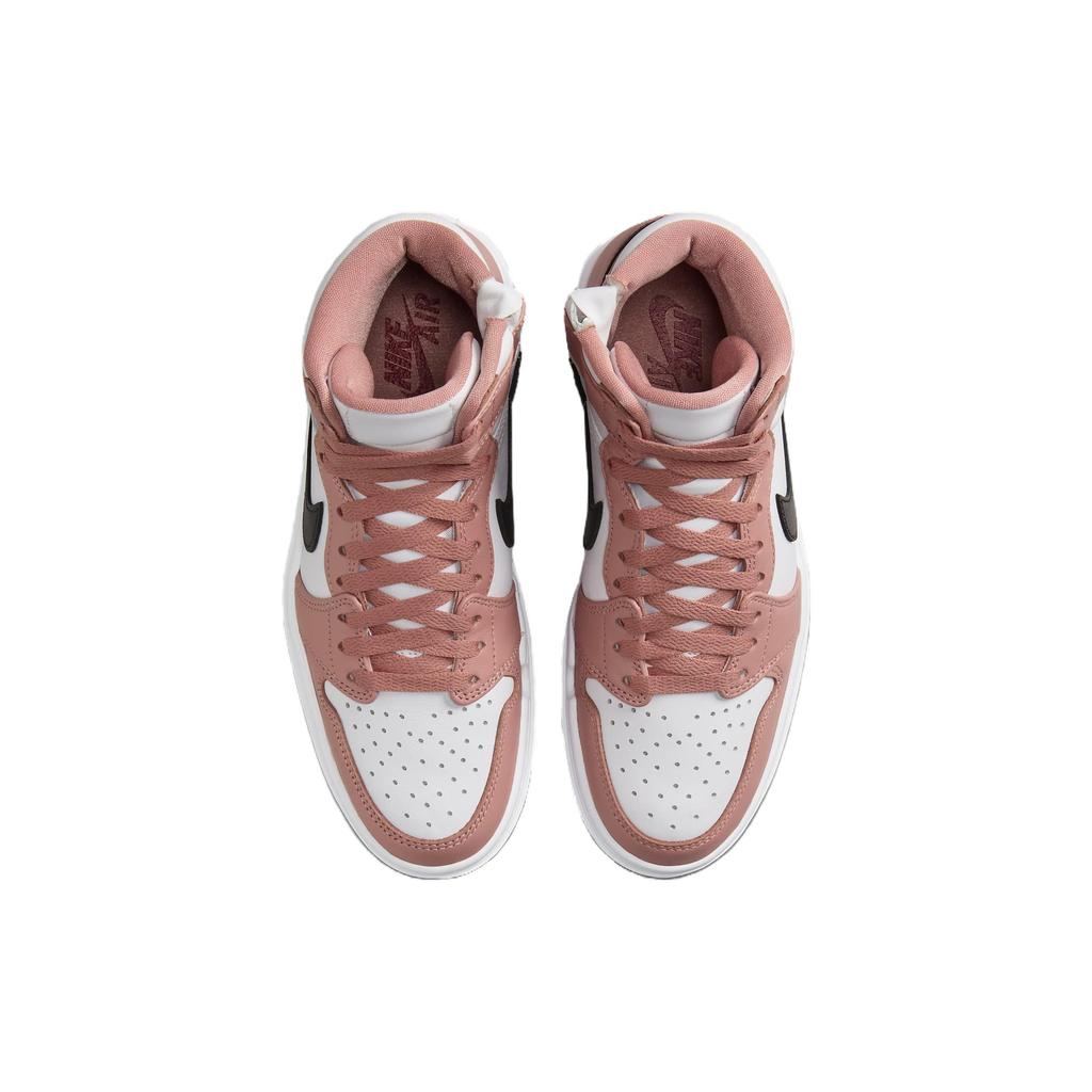Air Jordan 1 Elevate High Kırmızı Yıldız Tozu Kadın Spor Ayakkabı Pembe Siyah Beyaz DN3253-601