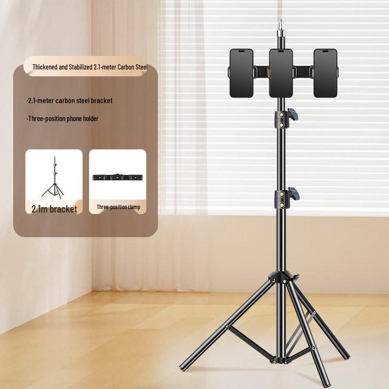 Portable Multi-Camera Live Streaming Floor Stand with Holder