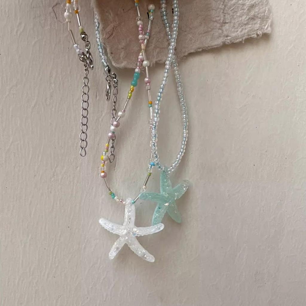 Verstellbare Cool Starfish Anhänger Halskette Kinder Hals Schmuck Kinder Modeschmuck Geeignet für Jungen und Mädchen Geschenk