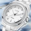 LIGE TOP Damen Quarzuhr Keramik Elegant Mode Wasserdicht Leuchtende Uhr Vintage Uhr für Damen Reloj De Mujer+BOX