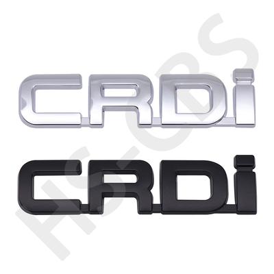 Metal 3D CRDI Letter Logo CRDI Embelm Rear Trunk Badge Taigate Logo Car Stickers Accessories