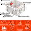 Switch Socket Box Atlectric Mounting Cassette Junction Hidden Concealed Internal Mounting Wall Box Cassette Type 86mm White