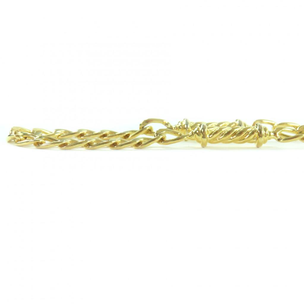 Excellent CELINE Necklace Triomphe 2-way Gold-colored Twist Motif Gold Women Used