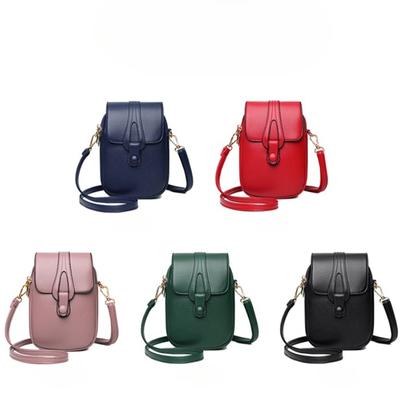 1PC Vintage Fashion Women's Small Shoulder Bag  Leather Crossbody Cell Phone Messenger Bag Handbag Wallet and Tote Bag