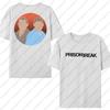 Funny Tv Series WANTED Tshirt Unisex Prison Break Streetwear Vintage Harajuku Top Cotton Short Sleeve Michael Scofield Tees