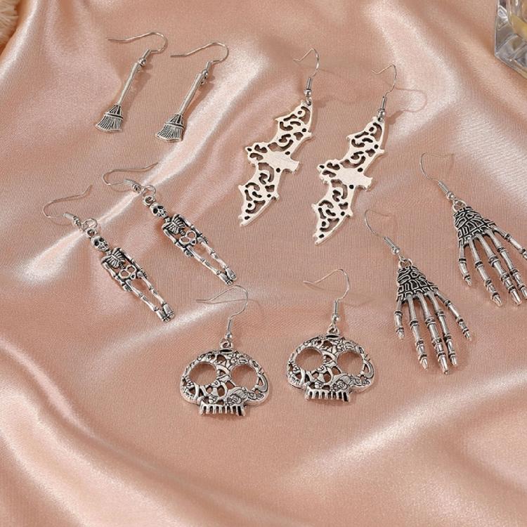Ghost Skull Halloween Costume Accessories Hip Hop Ear Piercing Jewelry for Women