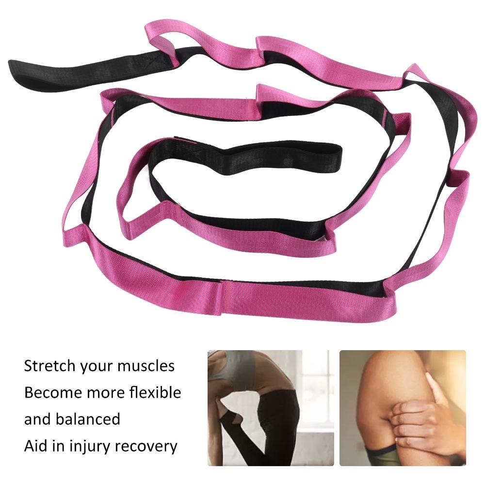 Extended length Pull Strap Non-elastic Resistance Belt Auxiliary tool Stretch Band Non-elastic фиолетовый