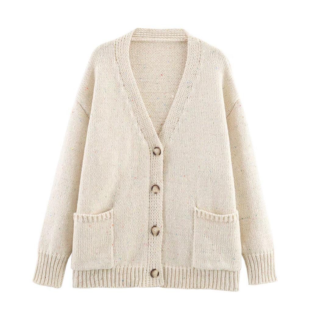 NSSF 2025 Autumn/Winter Women's Knit Loose Sweater Coat