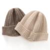 Children's Double-Layer Cashmere Knit Turban Hat - Warm, Fashionable Ear Protection for Autumn and Winter