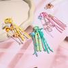 Y2K Trendy Creative Beaded Keychain Personalized Versatile Keyring Phone Lanyard For Girls Bag Pendant Key Hanging Decoration