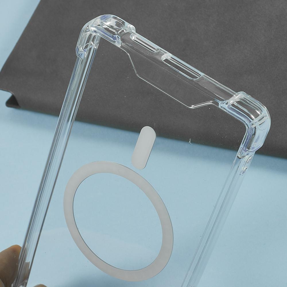 For Samsung Galaxy S25 Ultra Clear Phone Case Compatible with MagSafe 1.5mm Shockproof Back Cover
