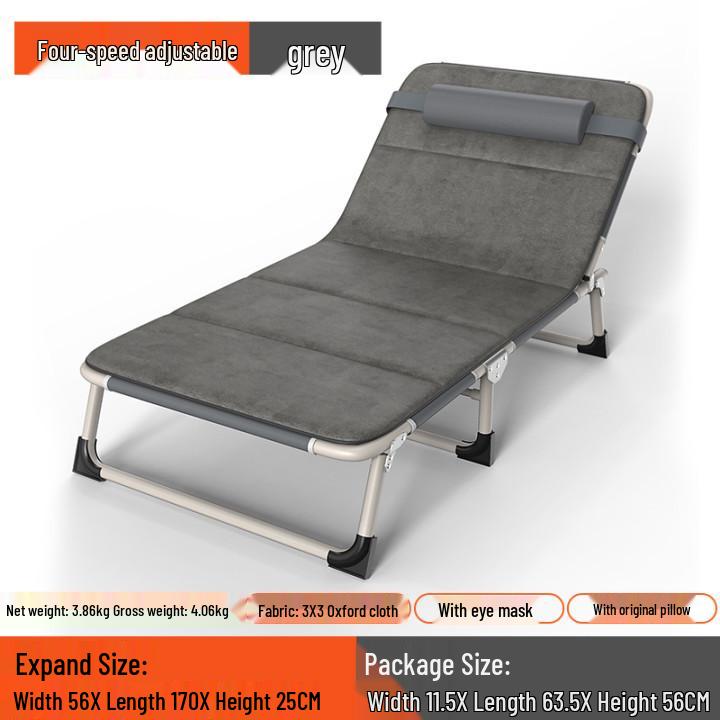 Multipurpose Folding Recliner: Single Bed for Home, Office or Camping