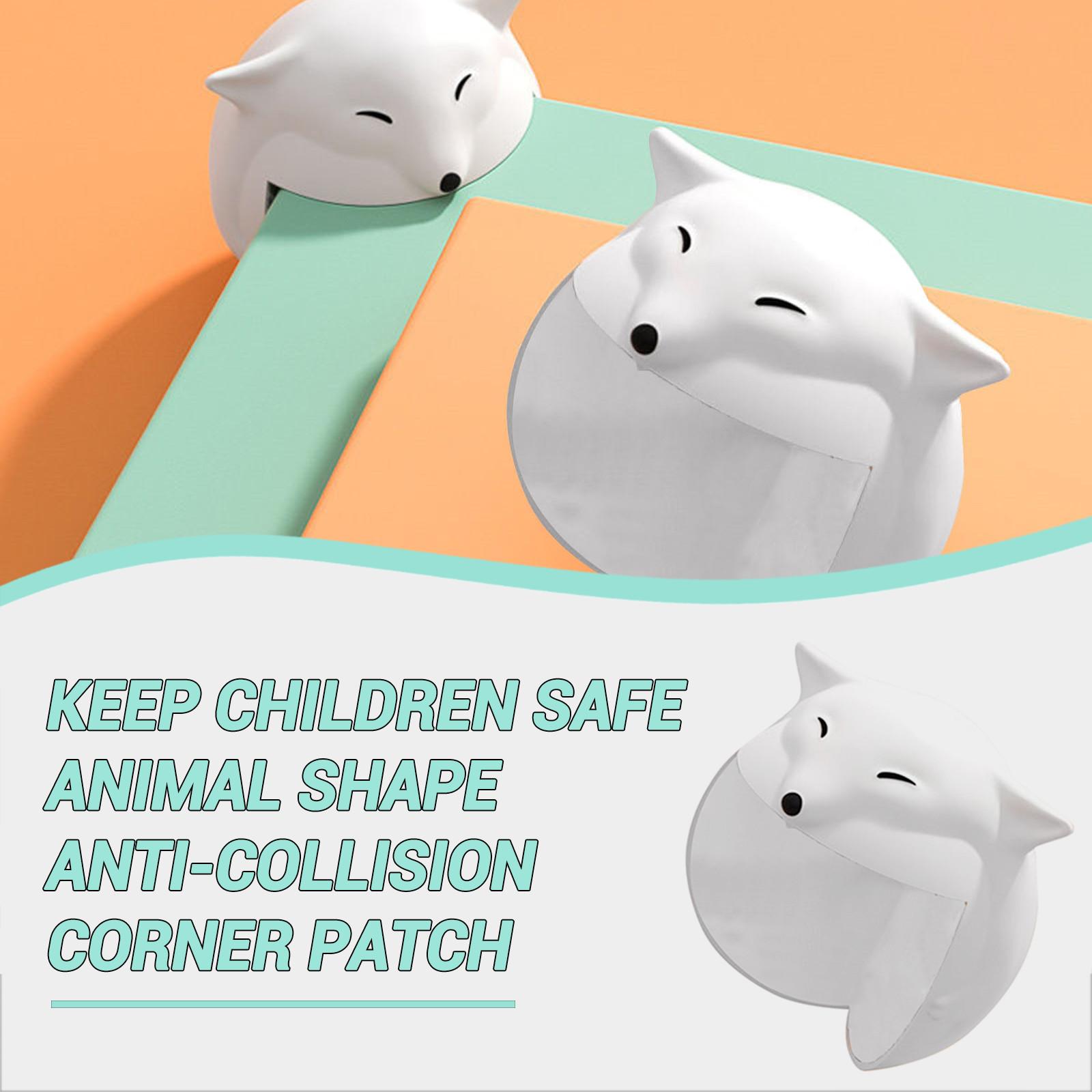 

(SU) Форма силиконовый угловой протектор стола мультяшный угол для предотвращения столкновений C белый