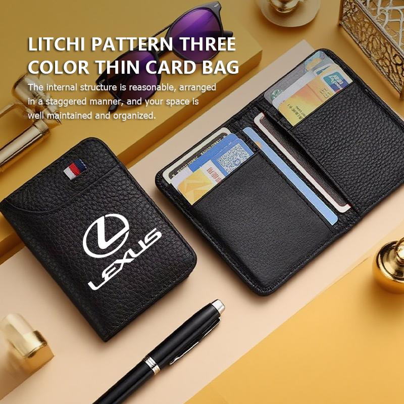 Car Wallet Driver's Licence Insurance Card Holder Multi Pocket Wallet For Lexus RX350 IS250 IS200 GS300 LX570 RC350 UX250h ES350 HD7