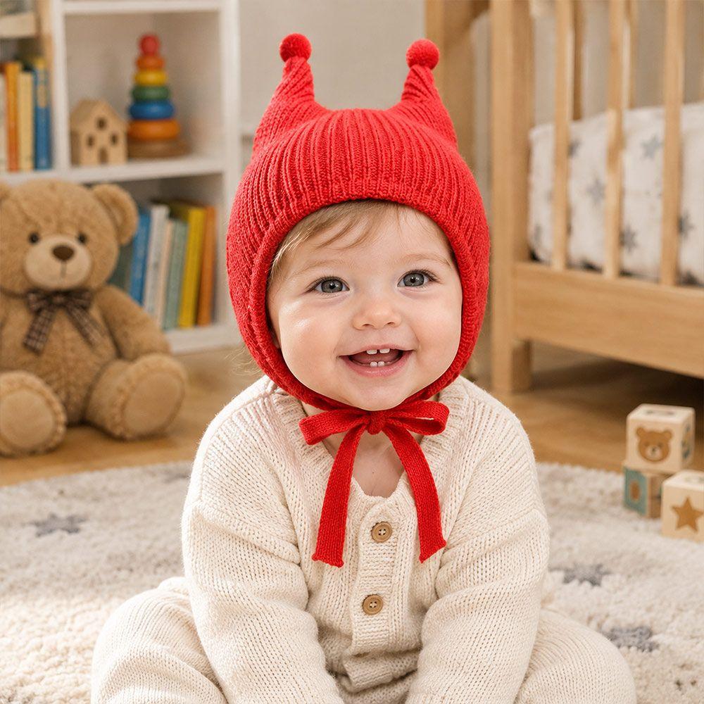 Warm Winter Baby Hat Windproof Infant Beanie Cap Cute Baby Knitted Hat