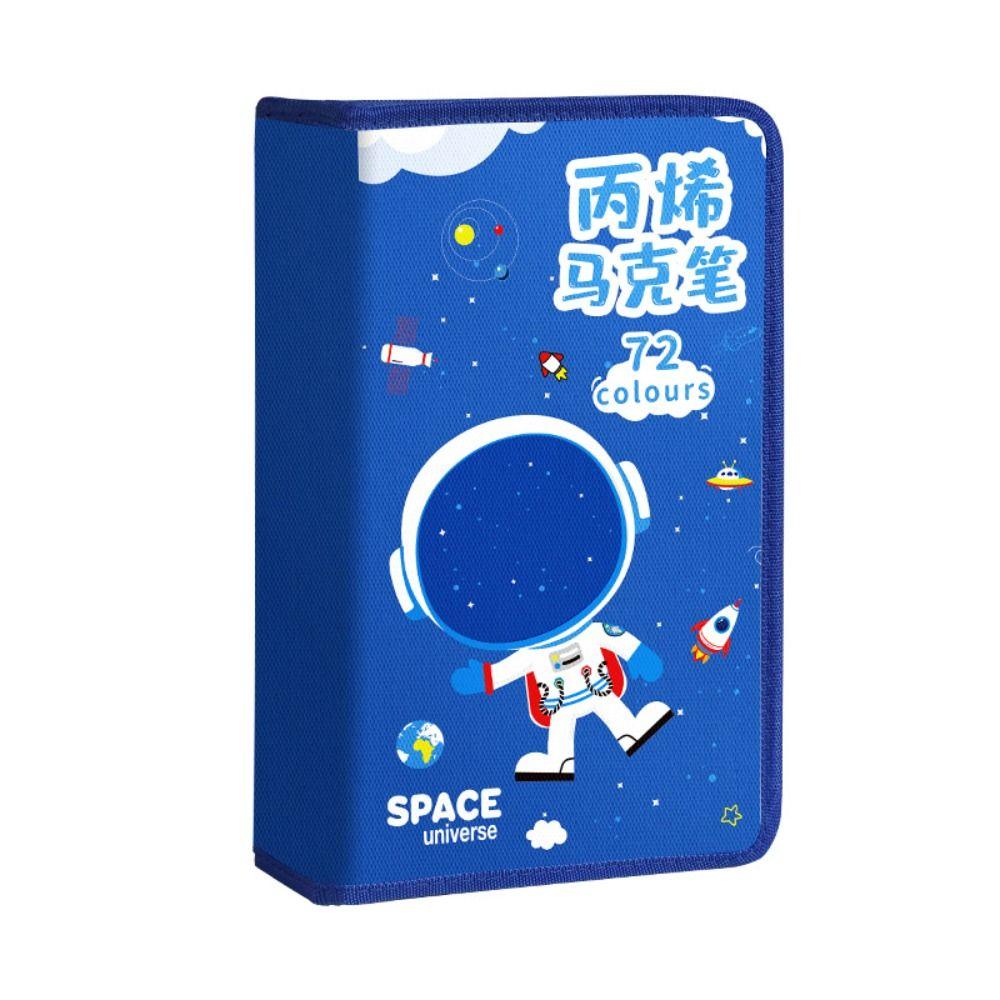 Zipper Art Marker Pen Storage Bag Folding Marker Pen Contaioner  For 24/36/48/60Pcs