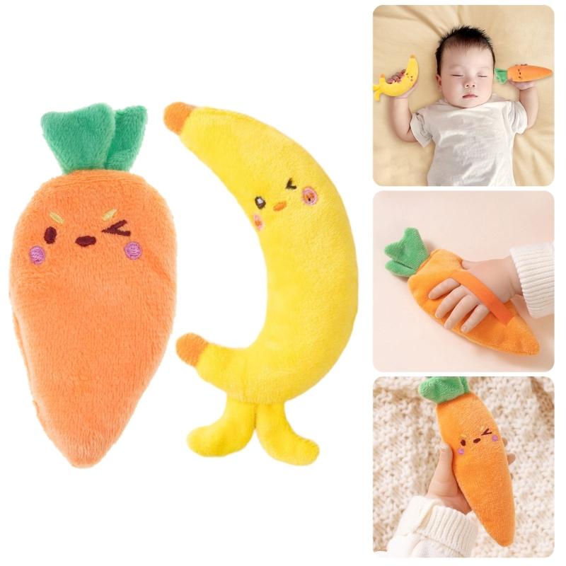Adorable Shape Infant Cuddle Toy for Stress Reduction Gentle Sensory Stimulation Toy Secure Chewing Support Doll