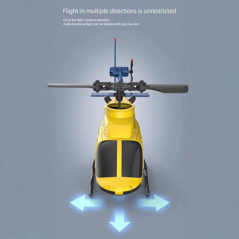 Rc Helicopter A60 1:42 Four Channel Like The Real Bell206 Remote Control Helicopter Fixed High Optical Flow Rc Toy