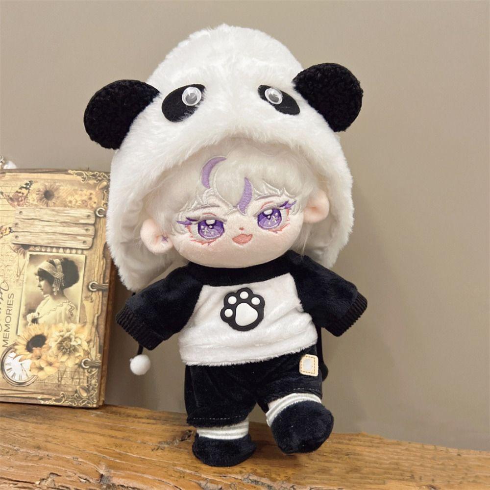 Multicolor Doll Dress Suit 20CM Doll Cap Dress Toy Doll Headwear Dress Set Cotton Stuffed Doll