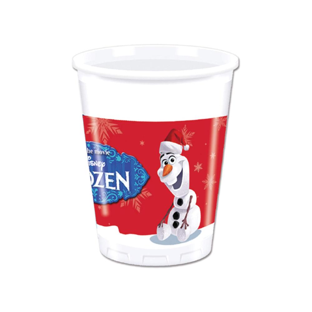 frozen Plastic Olaf Christmas 200ml Party Cup (Pack of 8)