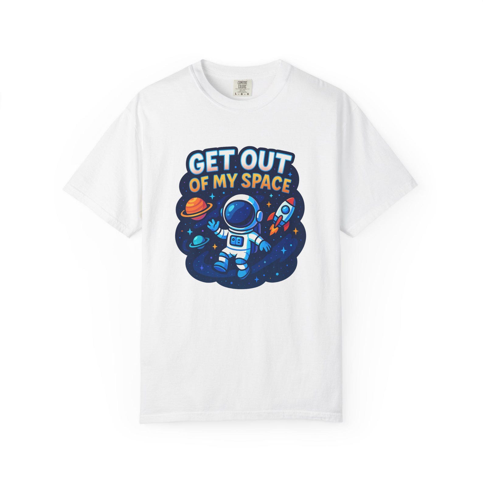 Get Out Of My Space Astronaut T-shirt | Space Shirt L