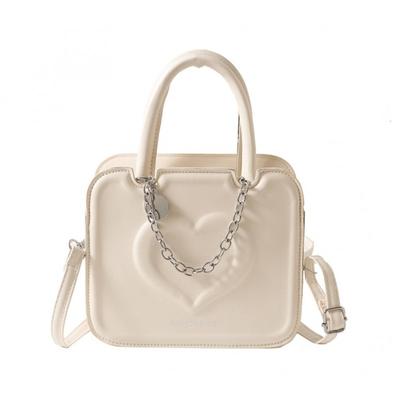 Elegant Women's Cream Shoulder Bag Fashionable Women's Messenger Bag