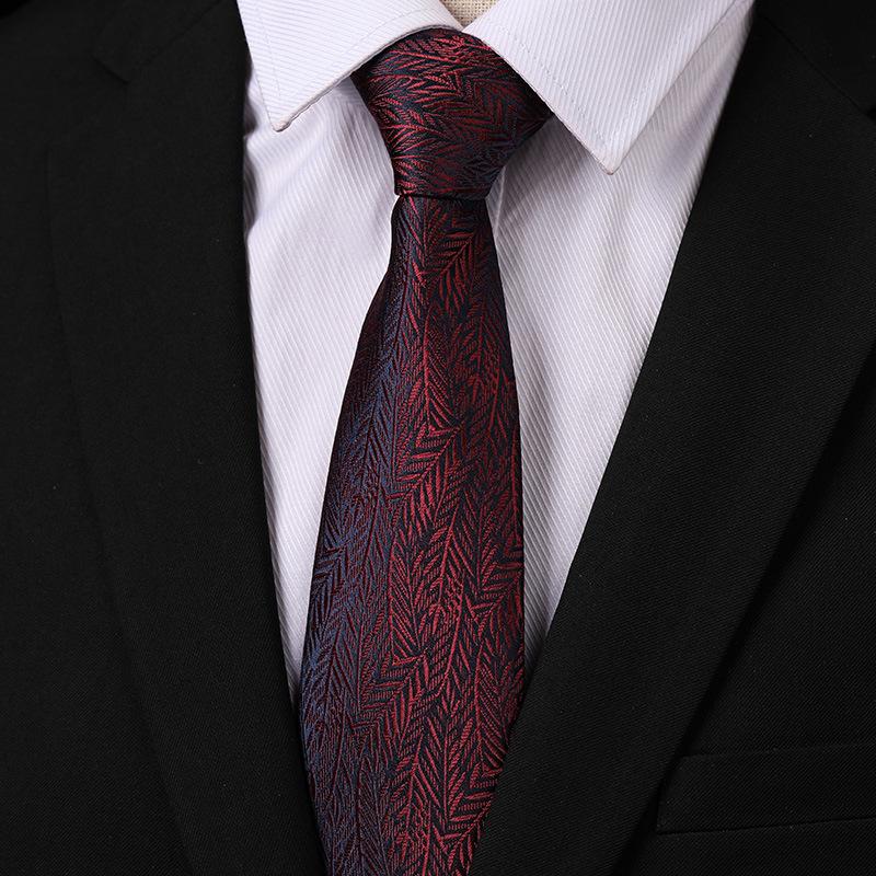 Fashion Versatile Casual Men And Women Retro Hong Kong Style Business Dress Groom Wedding Korean Version 8Cm Hand-Patterned Tie