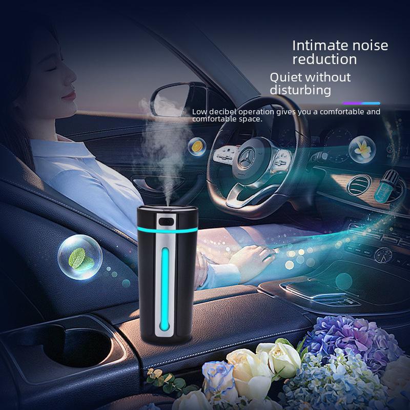 2024 Intelligent Car Aromatherapy Humidifier with Colorful Atmosphere Lighting