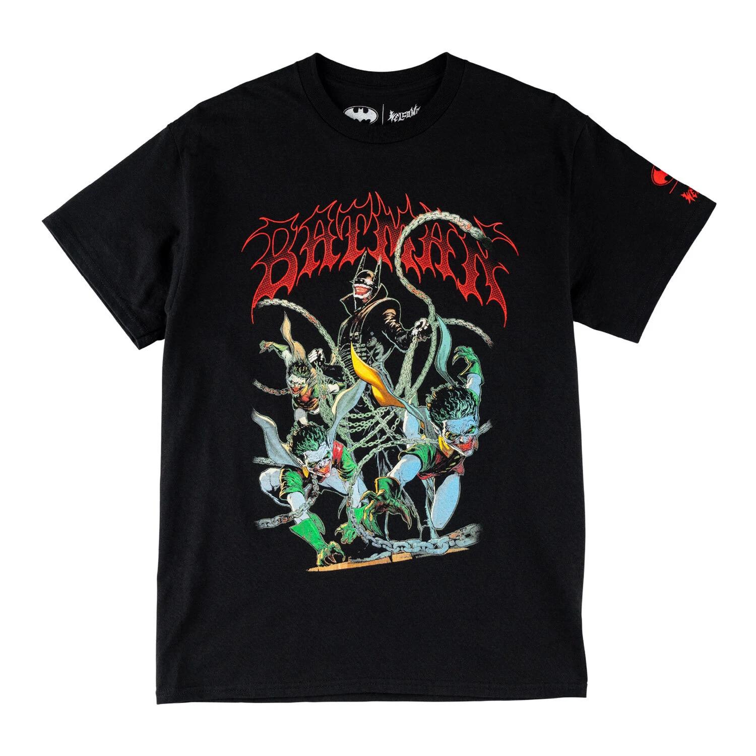 Welcome x Batman Skateboard T-Shirt Batman Who Laughs Black S